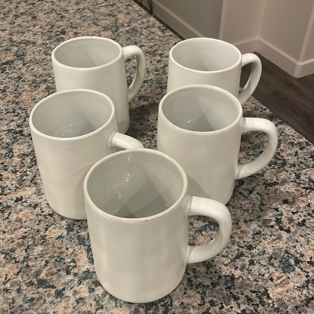 Hearth & Hand with Magnolia Solid Matte Stoneware Mugs in Cream (5)